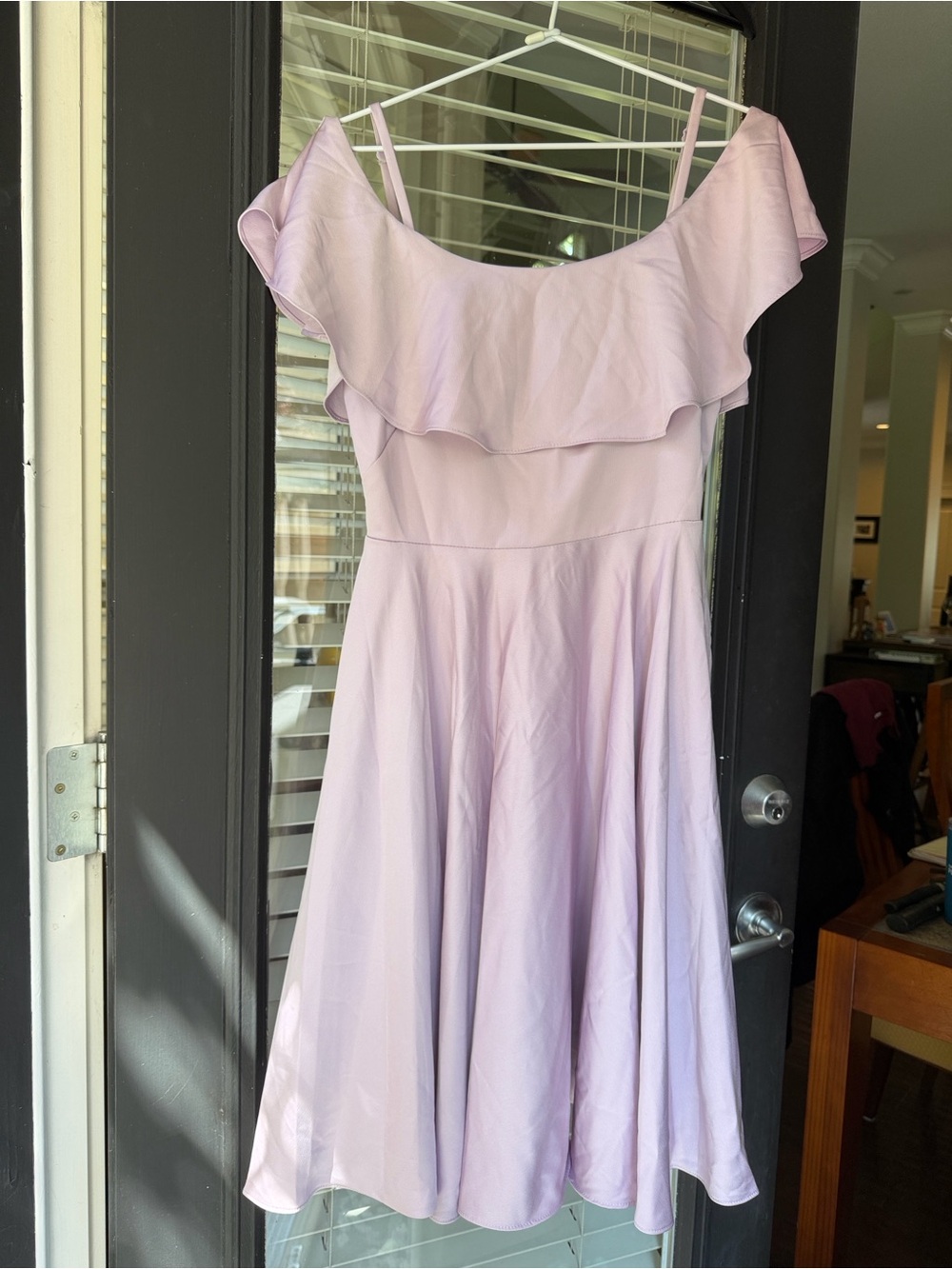 Satin Cold Shoulder Dress